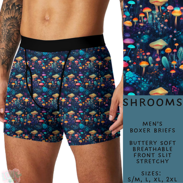 Batch #244 - Comfortable Underwear 2 - Closes 11/27 - ETA mid/late Jan - Shrooms Men's Boxer Briefs