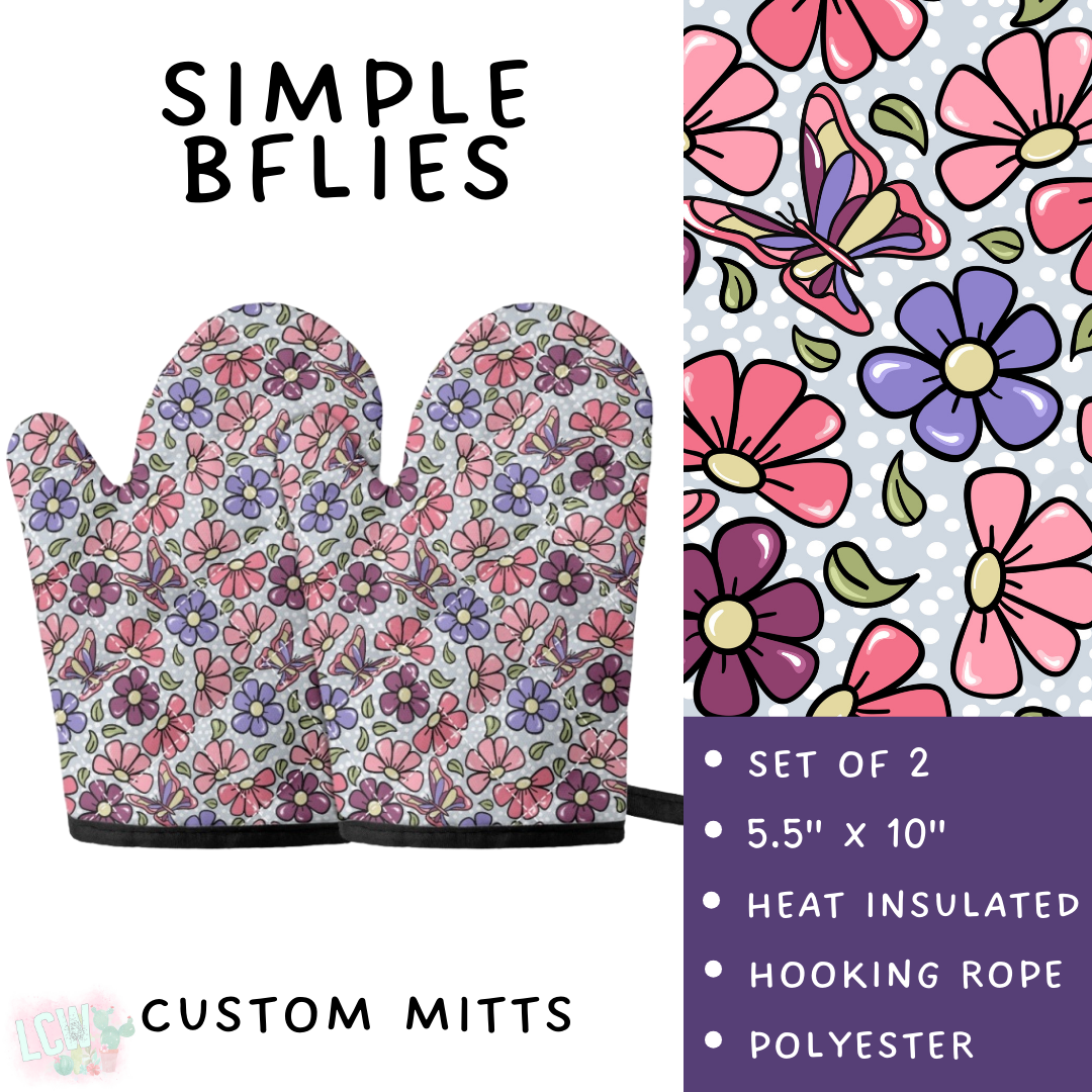 Batch #476 - Bake Off - Closes 1/16 - ETA early/mid March - Simple BFlies Oven Mitts