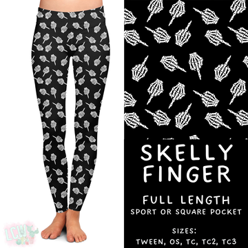 Ready to Ship - Skelly Finger Full Length Legging - Square Pocket OS & TC2