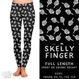 Ready to Ship - Skelly Finger Full Length Legging - Square Pocket OS & TC2