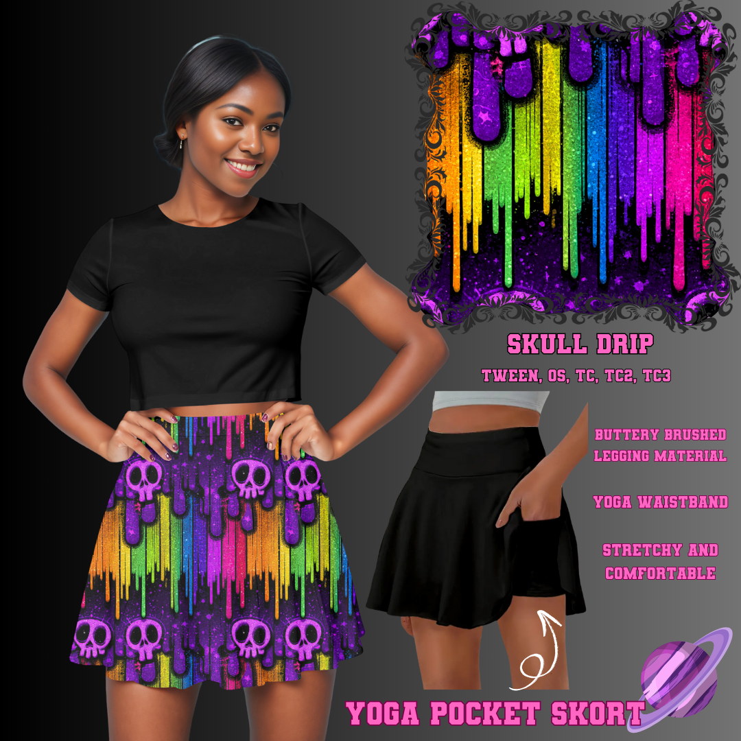 SKULL DRIP - POCKET SKORT RUN 2 - PREORDER CLOSING 5/21