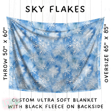 Batch #242 - Winter Wonderland Blankets - Closes 11/22 - ETA early Feb - Sky Flakes Blanket