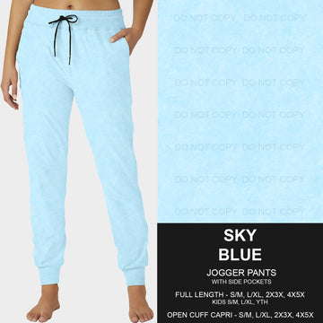 B216- Preorder Sky Blue Joggers (Closes 3/09. ETA: late May)