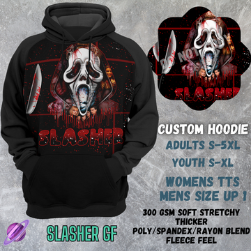 SLASHER GF - CUSTOM HOODIE RUN PREORDER CLOSING 3/6