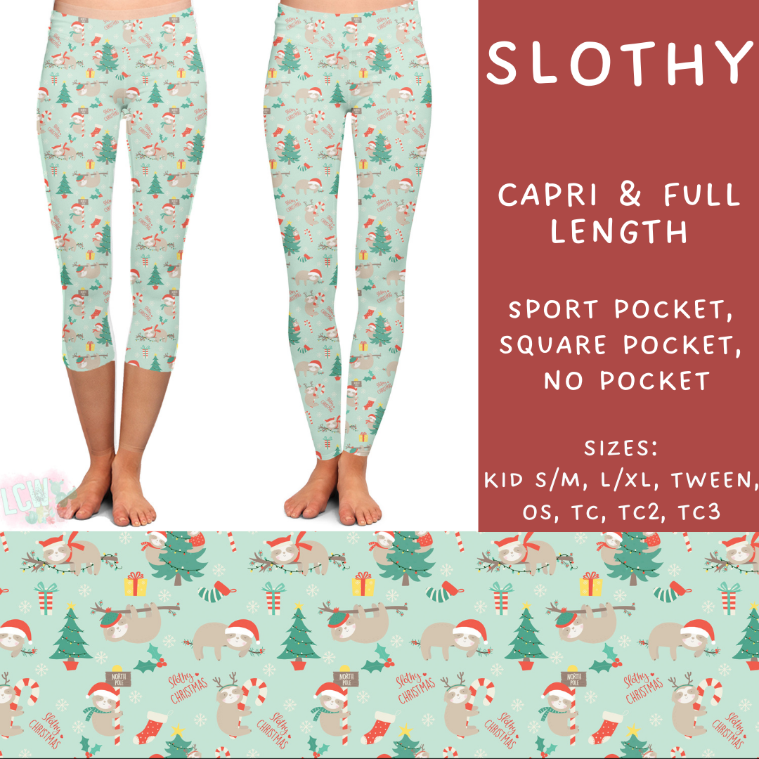 Batch #217 - Christmas Spirit - Closes 10/16 - ETA late Nov - Slothy Full and Capri Length Leggings