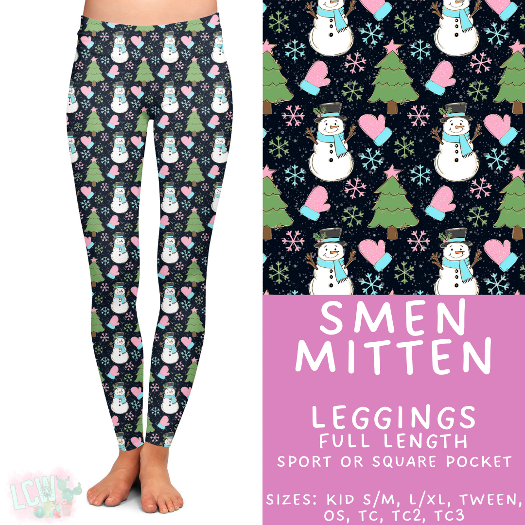 Ready to Ship - SMen Mitten Full Length Leggings - Sport Pocket OS