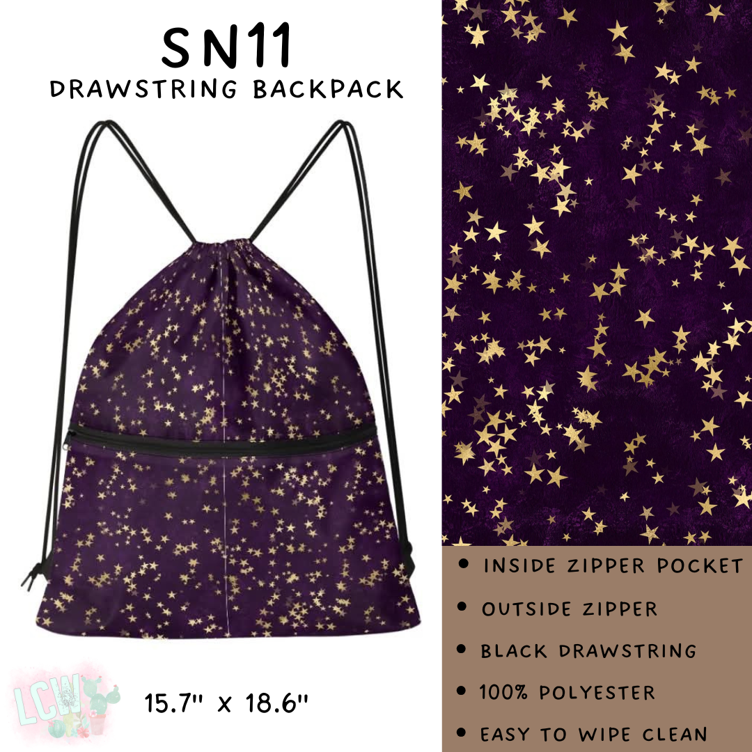 Batch #276 - Fanny Packs & Drawstring Backpacks - Closes 1/24 - ETA late March - SN11 Drawstring Backpack