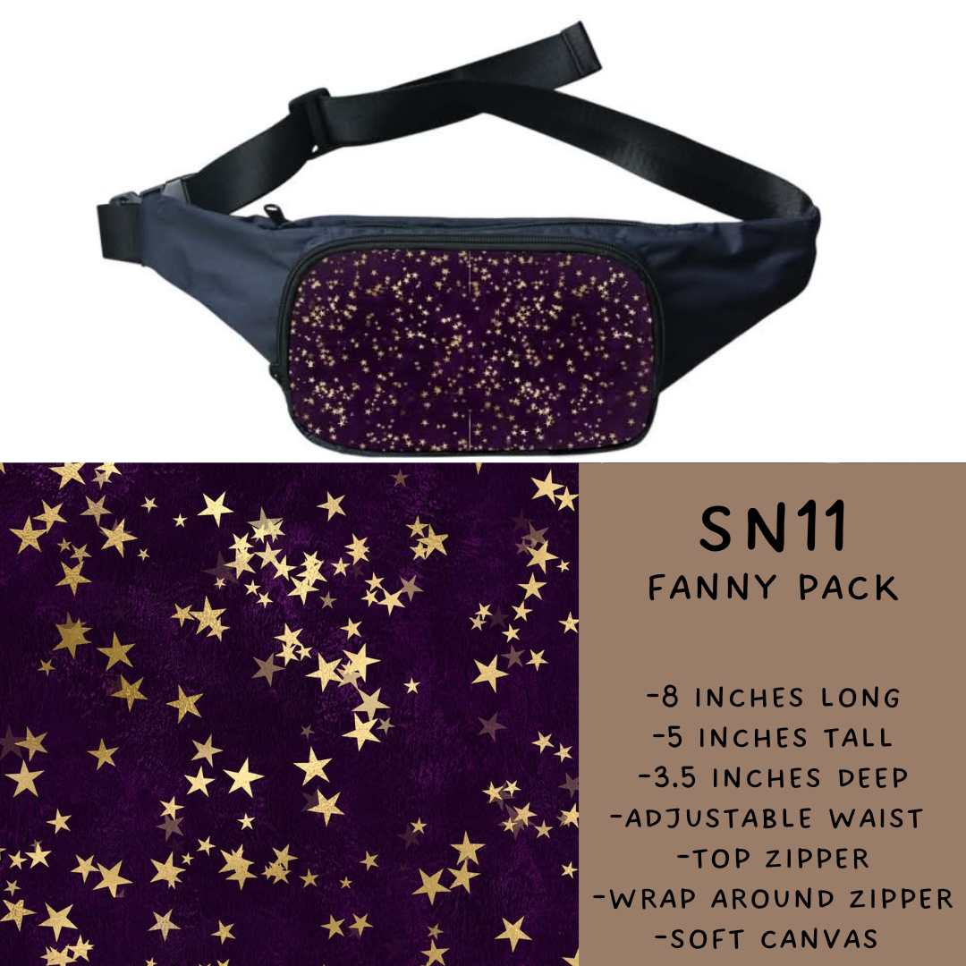 Batch #276 - Fanny Packs & Drawstring Backpacks - Closes 1/24 - ETA late March - SN11 Fanny Pack