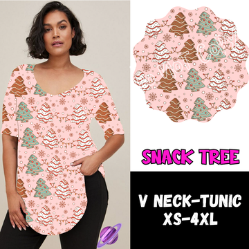 SNACK TREE -PPO12 - V-NECK TUNIC PREORDER CLOSING 10/8