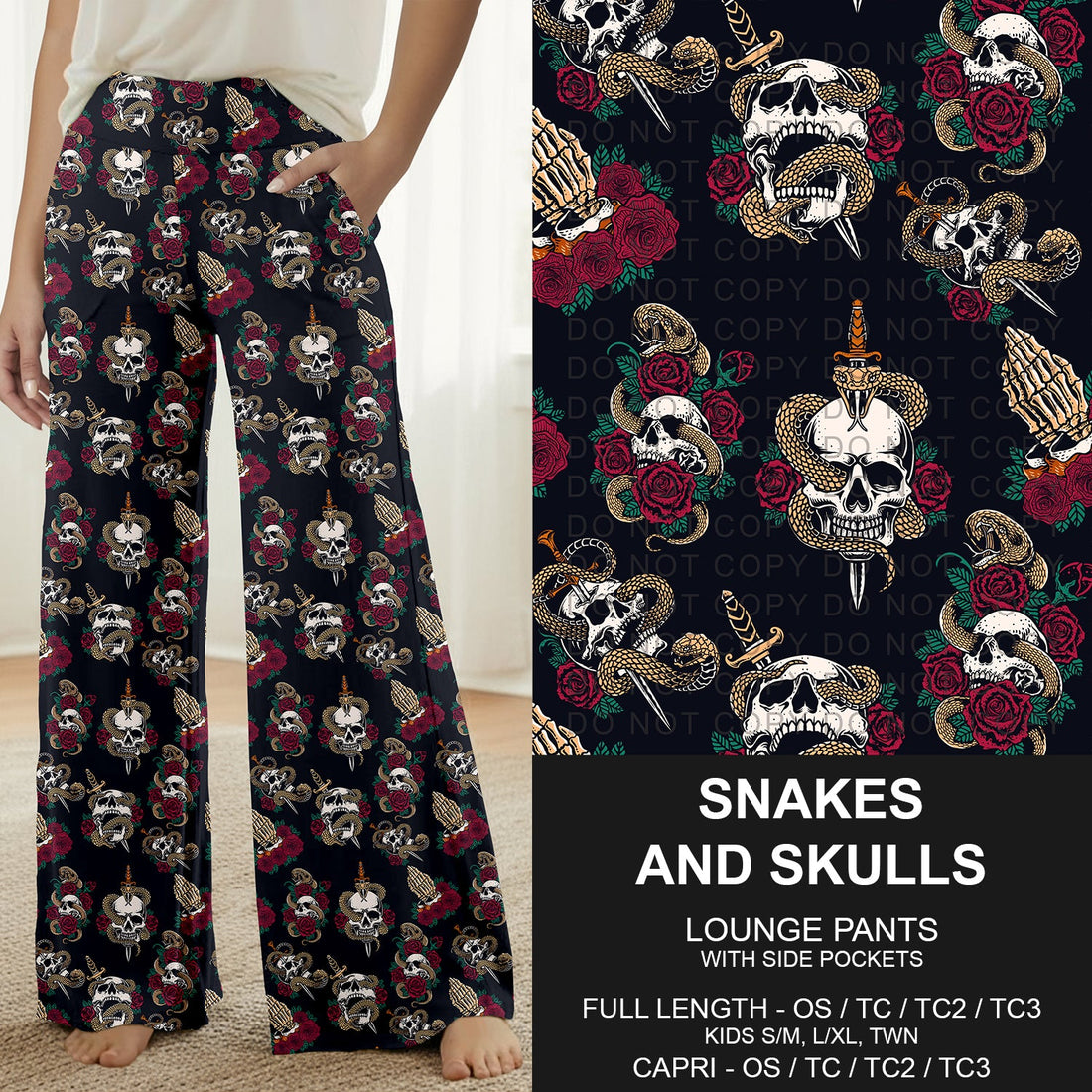 Snakes and Skulls Lounge Pants