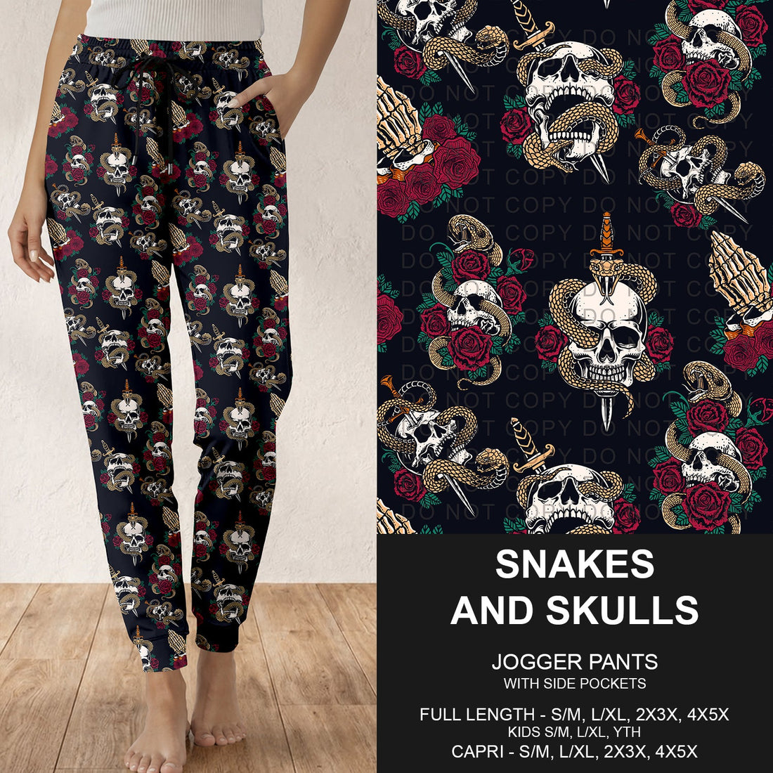 Snakes and Skulls Joggers