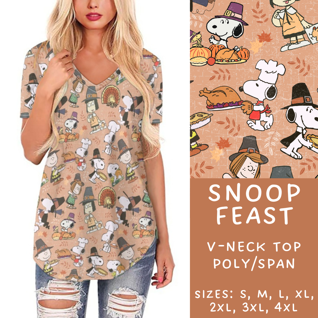 Batch #214 - Character Fall Sets - Closes 10/9 - ETA mid Nov - Snoop Feast V-Neck Tee