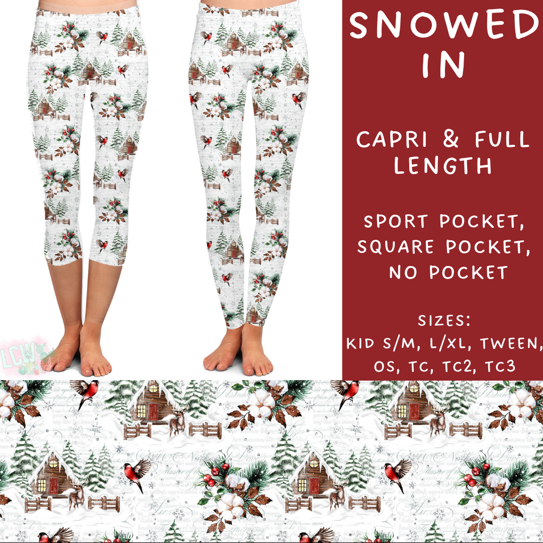 Batch #231 - Tis The Season - Closes 10/31 - ETA early/mid Dec - Snowed In Full and Capri Length Leggings