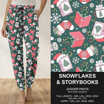 B315 - Preorder Snowflakes and Storybooks Joggers (Closes 10/04. ETA: early Dec.)