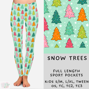 Batch #218 - Christmas Cozy Presale - Closes 10/18 - ETA late Nov - Snow Trees Leggings