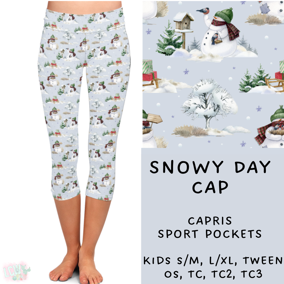 Batch #222 - Comfy Christmas - Closes 10/23 - ETA early Dec- Snowy Day Full and Capri Length Leggings