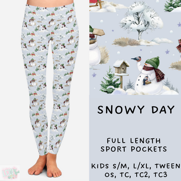 Batch #222 - Comfy Christmas - Closes 10/23 - ETA early Dec- Snowy Day Full and Capri Length Leggings