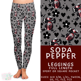 Ready to Ship - Soda Pepper Full Length Leggings - Sport Pocket OS