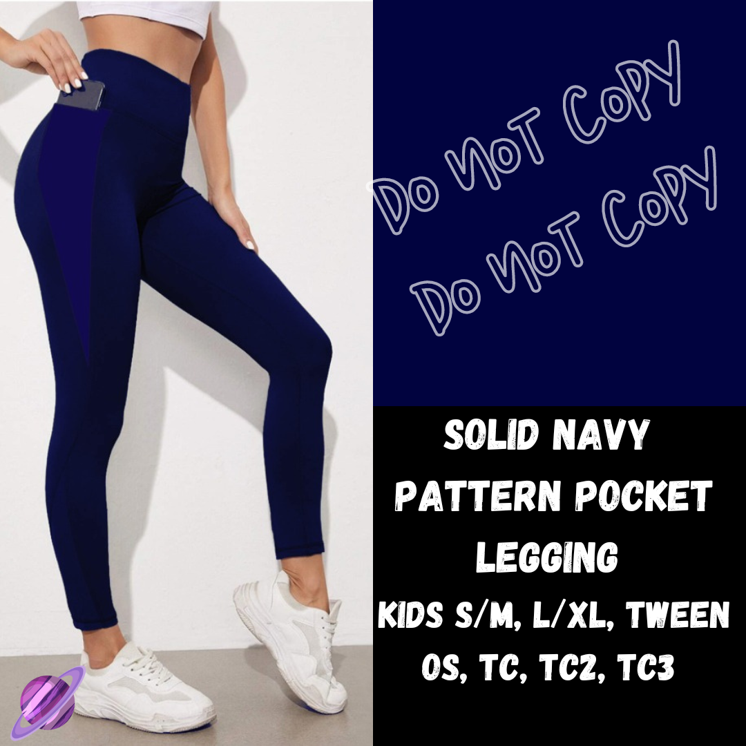 SOLID NAVY - LEGGING/CAPRI/SHORTS -COLORBLAST PPO-PREORDER CLOSING 5/9