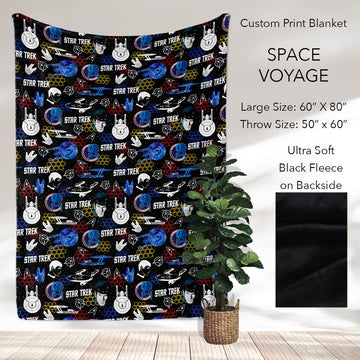 B186 - Pre-Order Space Voyage Fleece Blanket (Closes 10/04. ETA: early Dec)