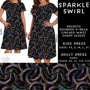 Batch #223 - Black Friday - Closes 10/18 - ETA mid Nov - Sparkle Swirl Adult & Kids Dresses