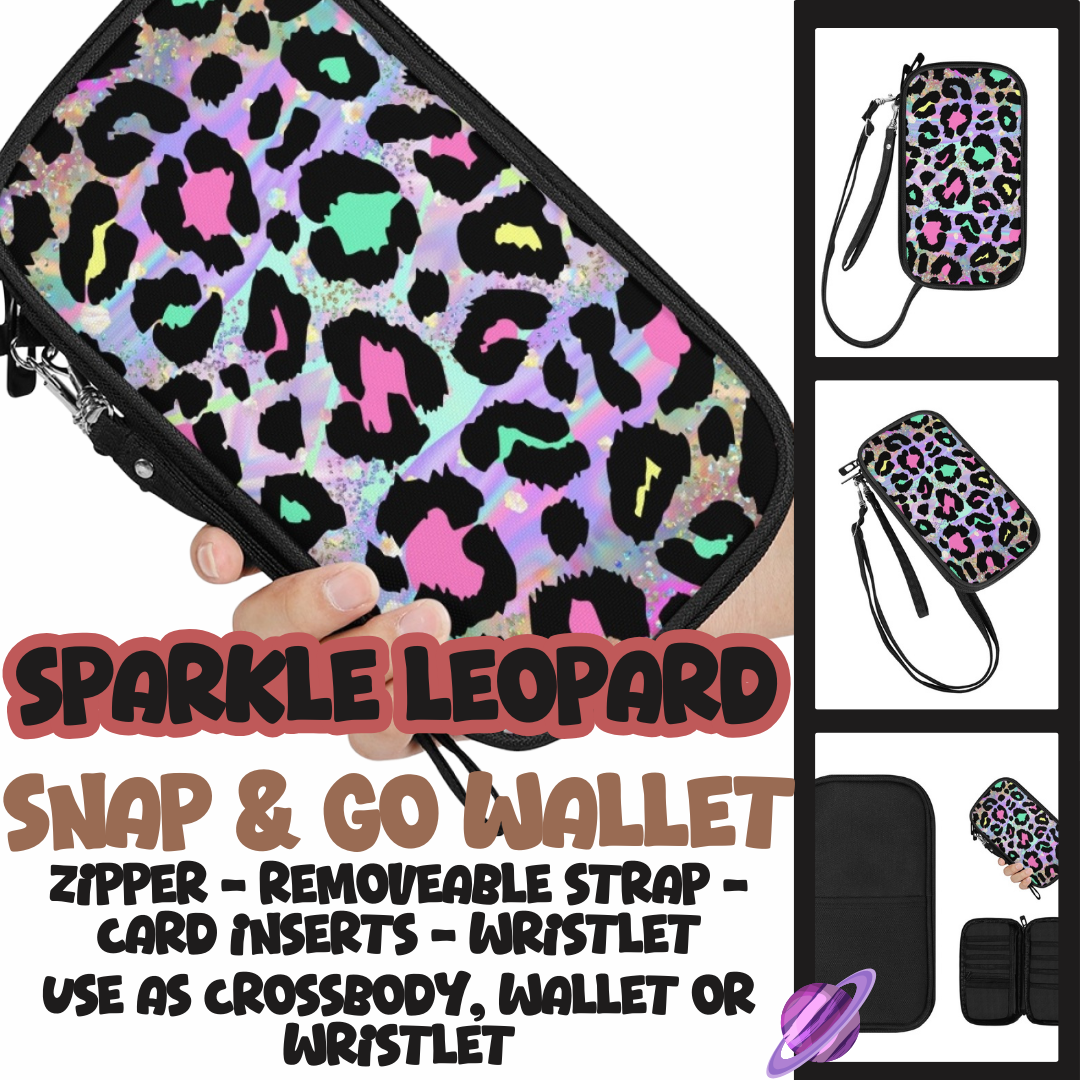 SPARKLE LEOPARD - SNAP & GO WALLETS PREORDER CLOSING 12/18