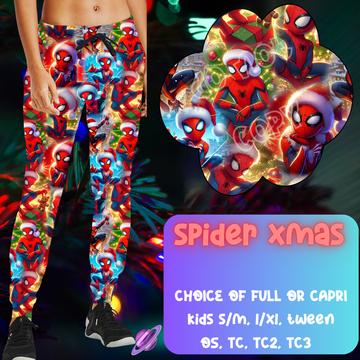 SPIDER XMAS - CHRISTMAS RUN - JOGGER/CAPRI PREORDER CLOSING 9/29