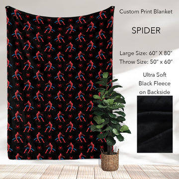 B186 - Pre-Order Spider Fleece Blanket (Closes 10/04. ETA: early Dec)