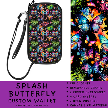 Batch #245 - The Crossbody Wallet - Closes 11/29 - ETA mid Jan - Splash Butterfly Crossbody Wallet