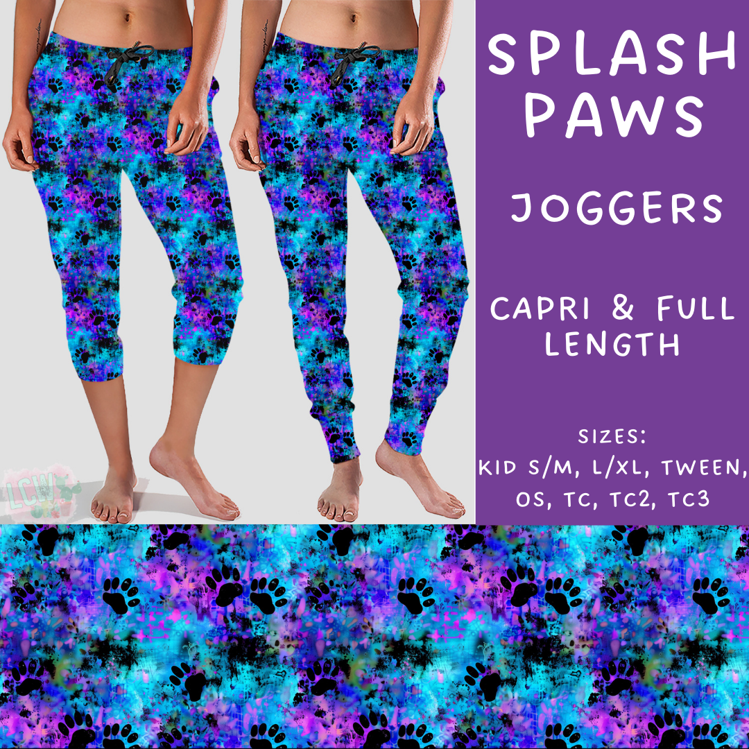 Batch #209 - Fun Run 5 - Closes 10/2 - ETA mid Nov - Splash Paws Full and Capri Length Joggers