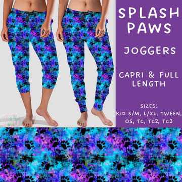 Batch #209 - Fun Run 5 - Closes 10/2 - ETA mid Nov - Splash Paws Full and Capri Length Joggers