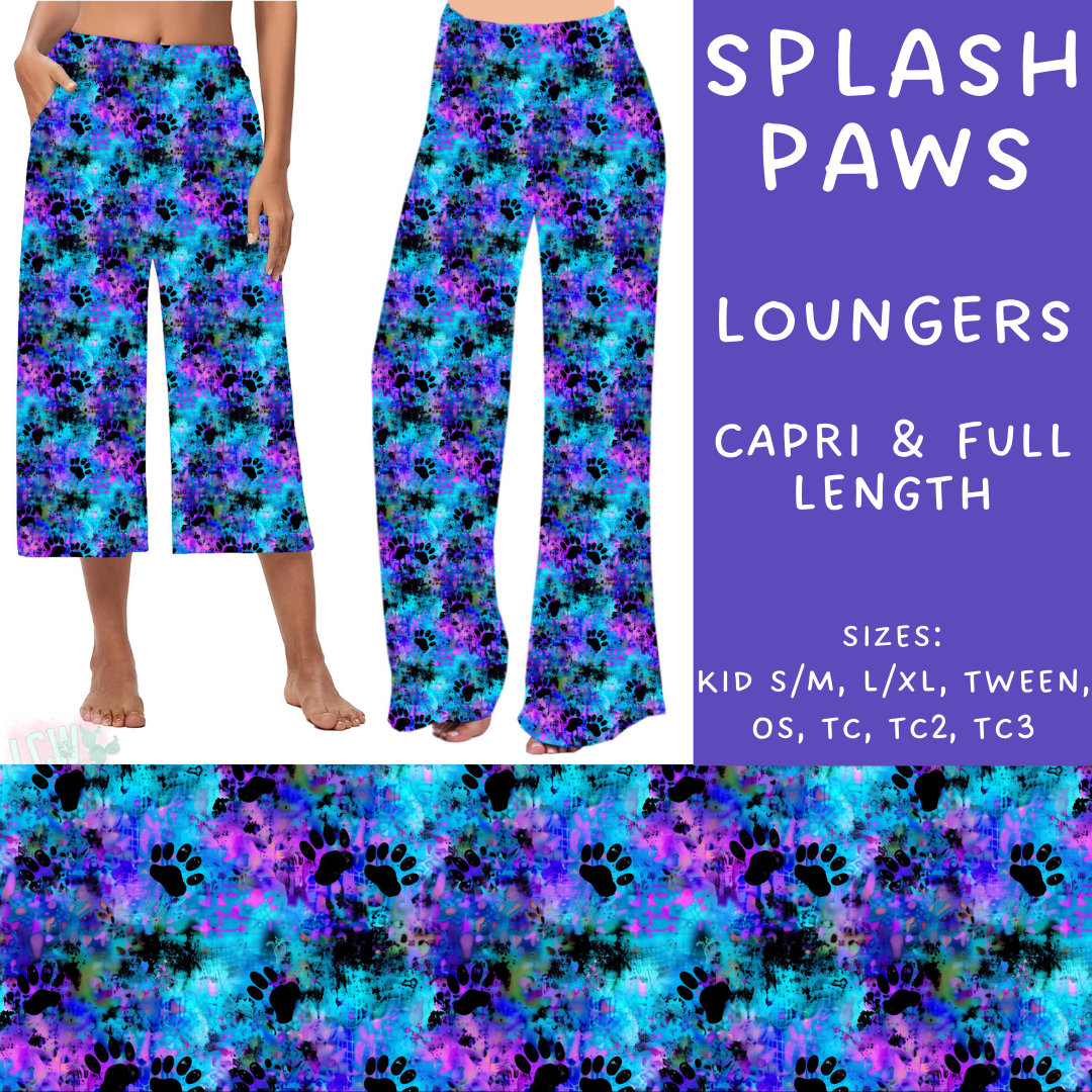 Batch #209 - Fun Run 5 - Closes 10/2 - ETA mid Nov - Splash Paws Capri and Full Length Loungers