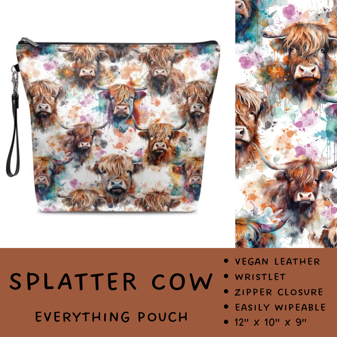 Batch #246 - The Everything Pouch - Closes 11/29 - ETA mid Jan - Splatter Cow Everything Pouch