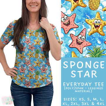 Batch #339 - Character Summer - Closes 5/15 - ETA mid July - Sponge Star Everyday Tee