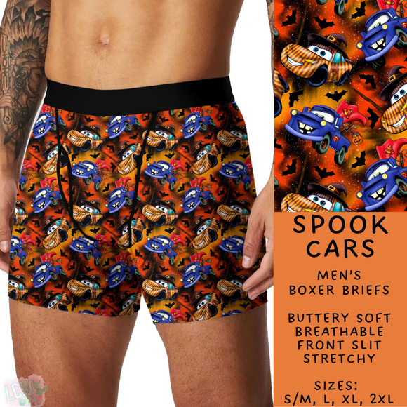 Ready To Ship - Spook Cars Men's Boxer Briefs - S/M, L & XL