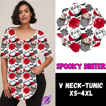 SPOOKY WINTER -PPO12 - V-NECK TUNIC PREORDER CLOSING 10/8