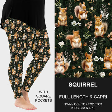 B314 - Preorder Squirrel Leggings w/ Pockets (Closes 9/27. ETA: late Nov.)