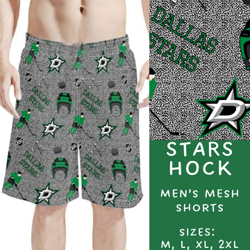 Batch #243 - Hockey - Closes 11/25 - ETA mid Jan - Stars Hock Men's Shorts