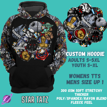 STAR TATZ HOODIE-OUTFIT RUN PREORDER CLOSING 1/10