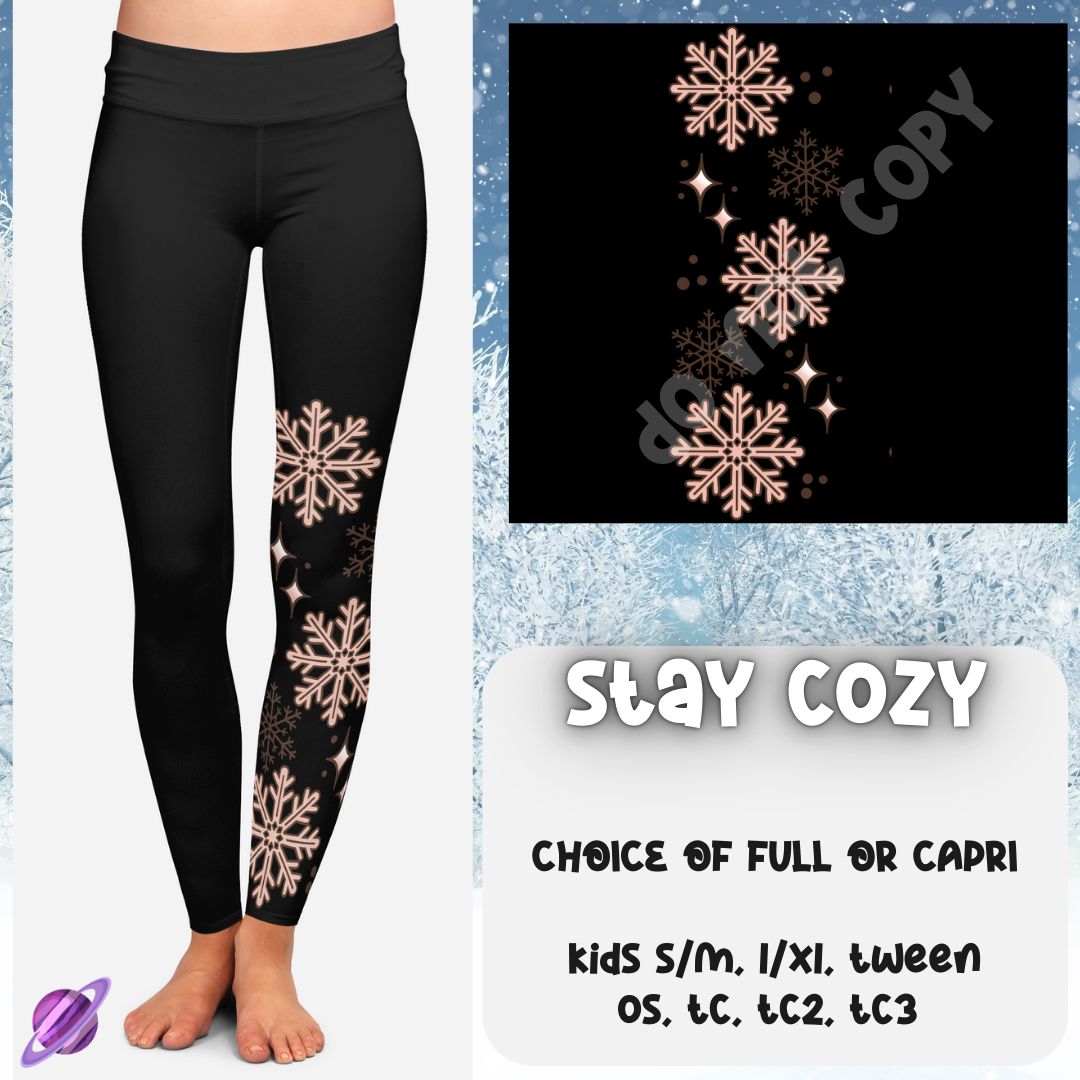 STAY COZY - ONE LEG LEGGING & HOODIE RUN - LEGGING/CAPRI PREORDER CLOSING 10/24