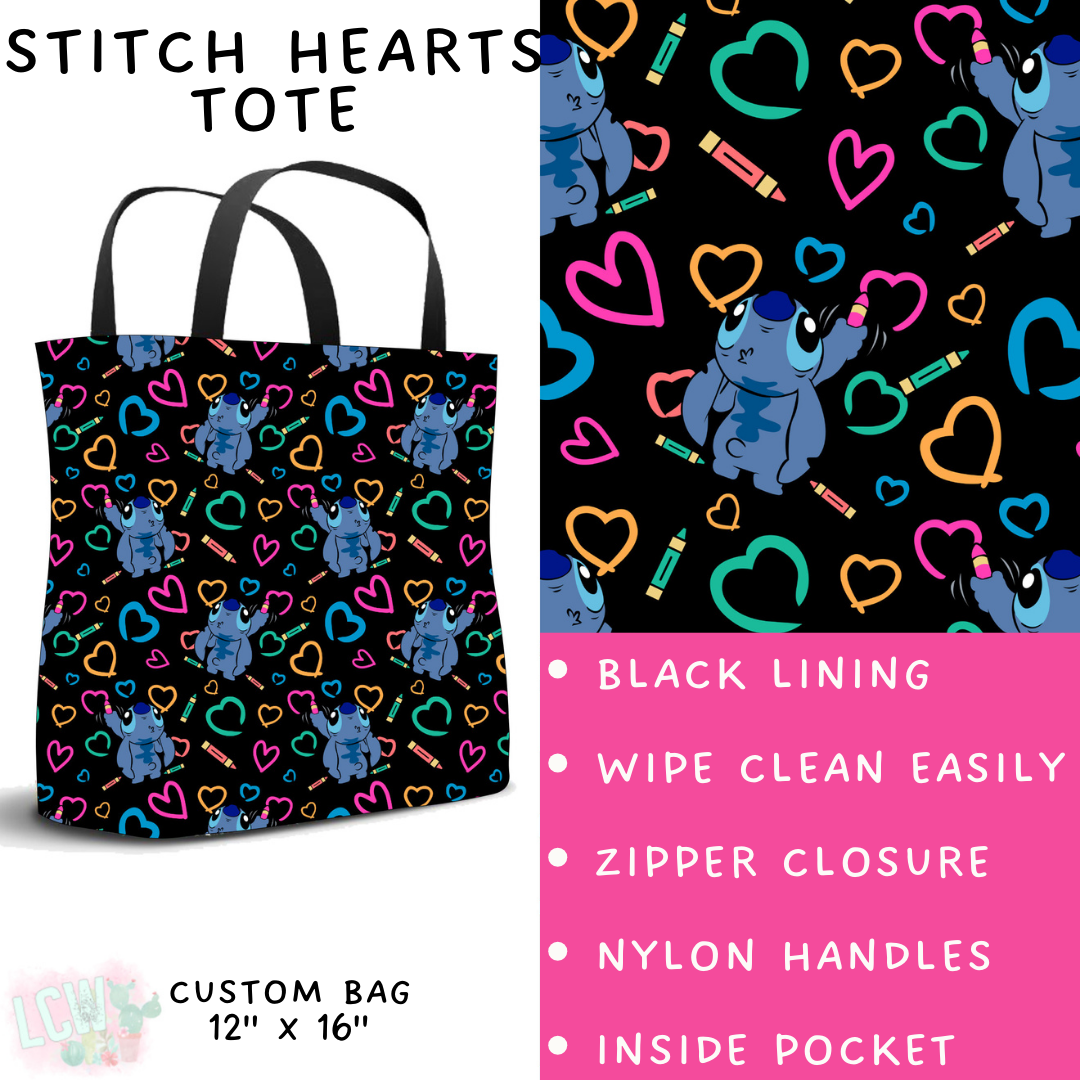 Batch #273 - Magical Faves 10 - Closes 1/20 - ETA late March - Stitch Hearts Tote