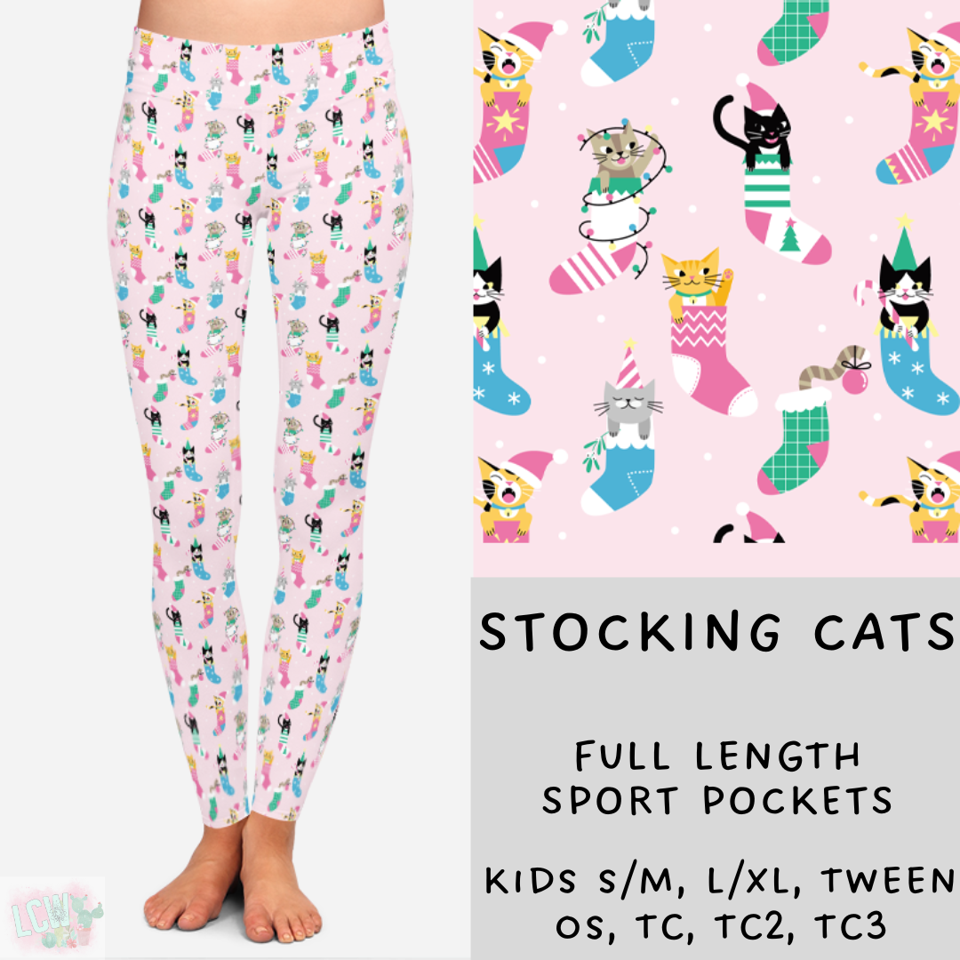 Batch #218 - Christmas Cozy Presale - Closes 10/18 - ETA late Nov - Stocking Cats Leggings