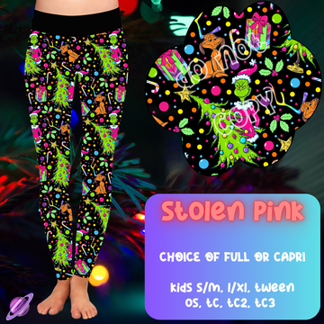 STOLEN PINK - CHRISTMAS RUN - LEGGING/CAPRI PREORDER CLOSING 9/29