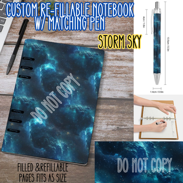 STORM SKY -Matching A5 Notebook & Pen Set Round 4 Preorder Closing 5/17
