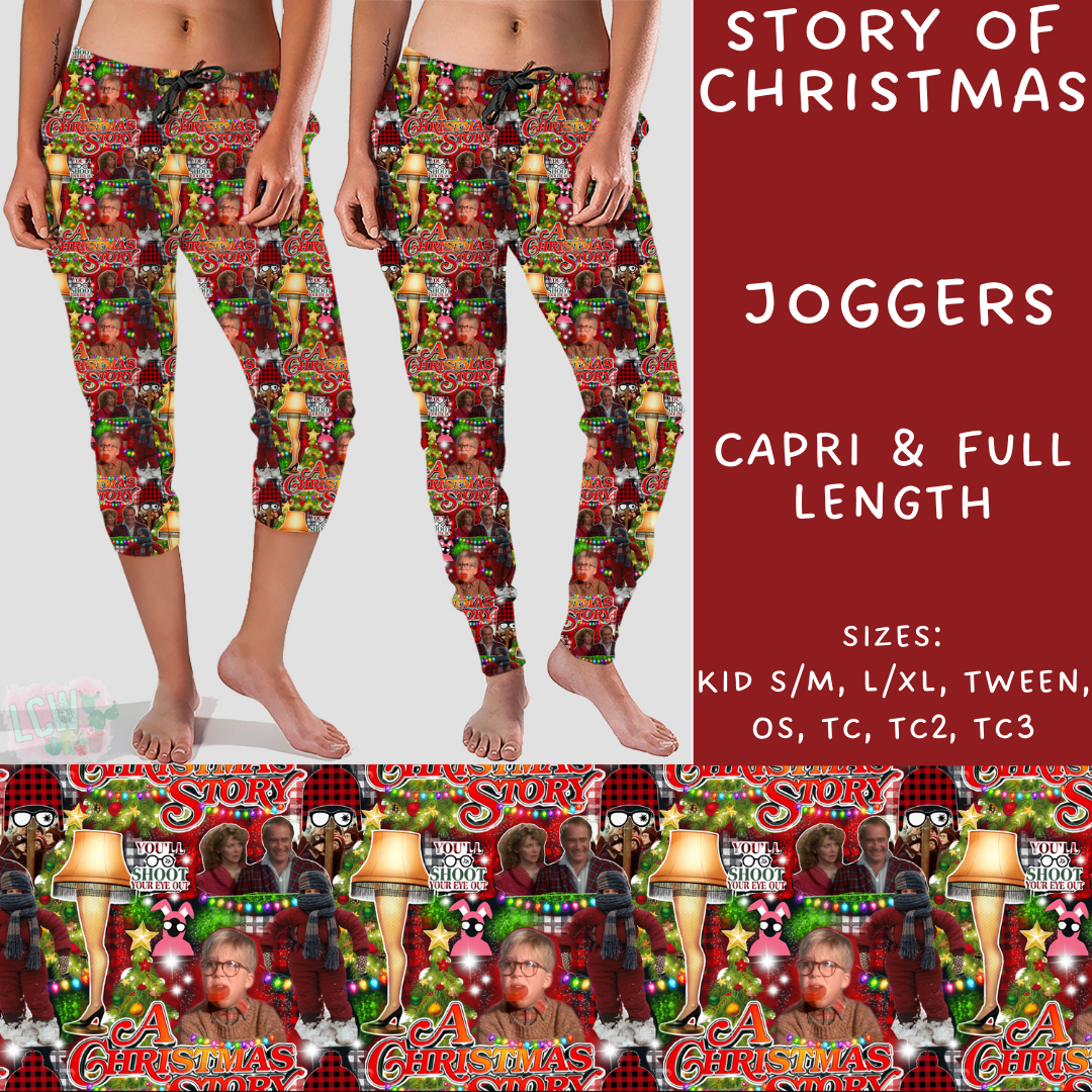 Batch #231 - Tis The Season - Closes 10/31 - ETA early/mid Dec - Story of Christmas Full and Capri Length Joggers