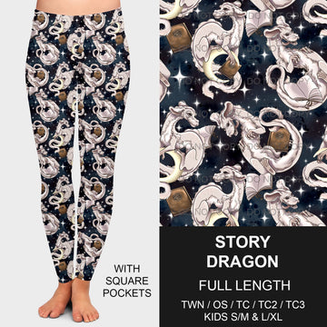 B177 - Preorder Story Dragon Leggings w/ Pockets (Closes 9/08. ETA early Nov.)