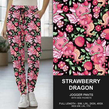 B267 - Preorder Strawberry Dragon Joggers (Closes 12/21. ETA late Feb.)