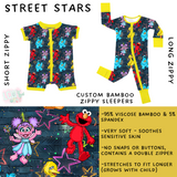 Ready To Ship - Street Stars Short Zip - 2T