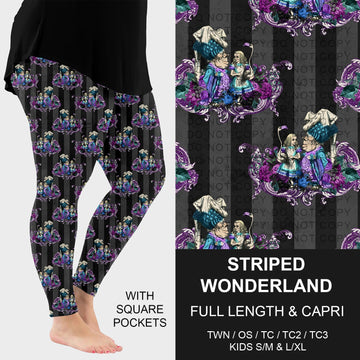 B277 - Preorder Striped Wonderland Leggings w/ Pockets (Closes 3/08. ETA: mid May)