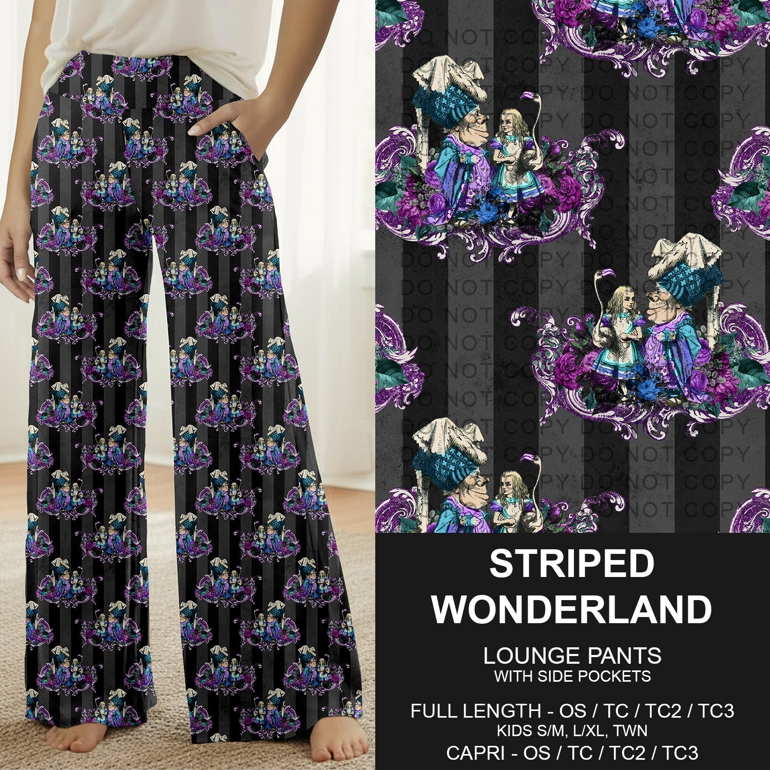 B277 - Preorder Striped Wonderland Lounge Pants (Closes 3/08. ETA: mid May)
